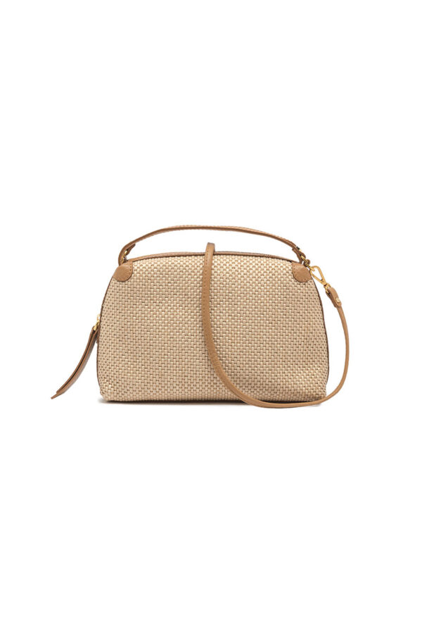 Borsa in tessuto di paglia