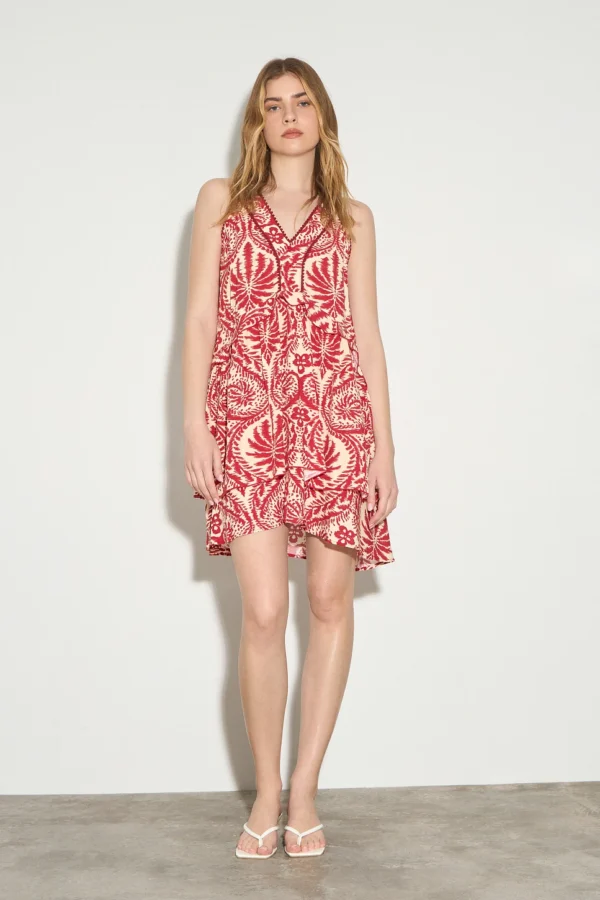 Abito mini senza maniche