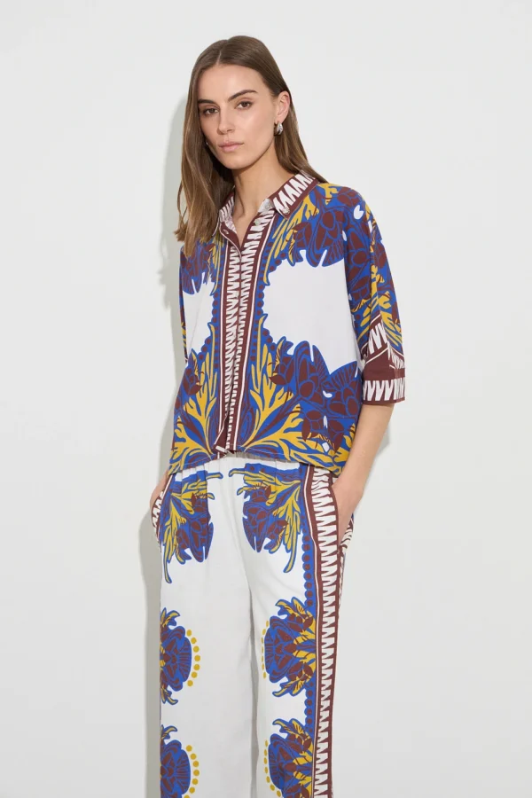 Camicia fantasia a maniche corte