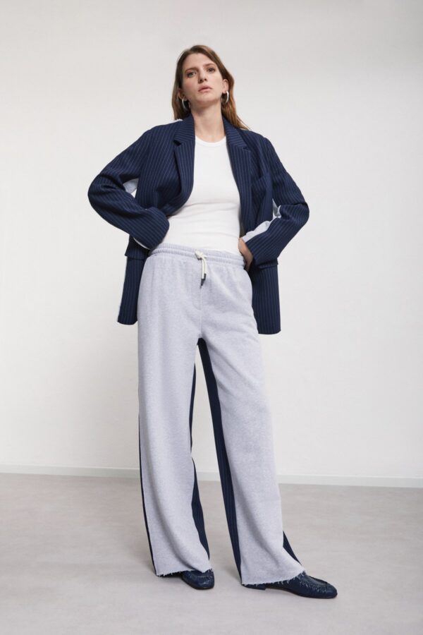 Pantalone jogger in doppio tessuto