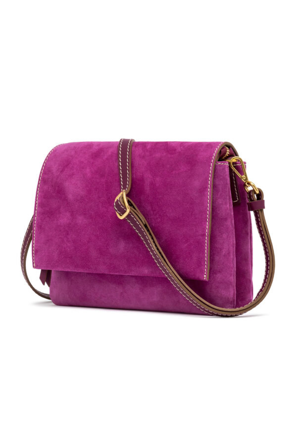 Borsa a tracolla fucsia Three di Chiarini