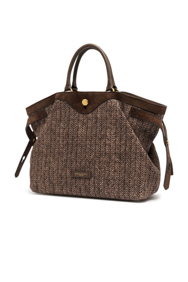 Borsa a mano Claudette in paglia intrecciata Chiarini