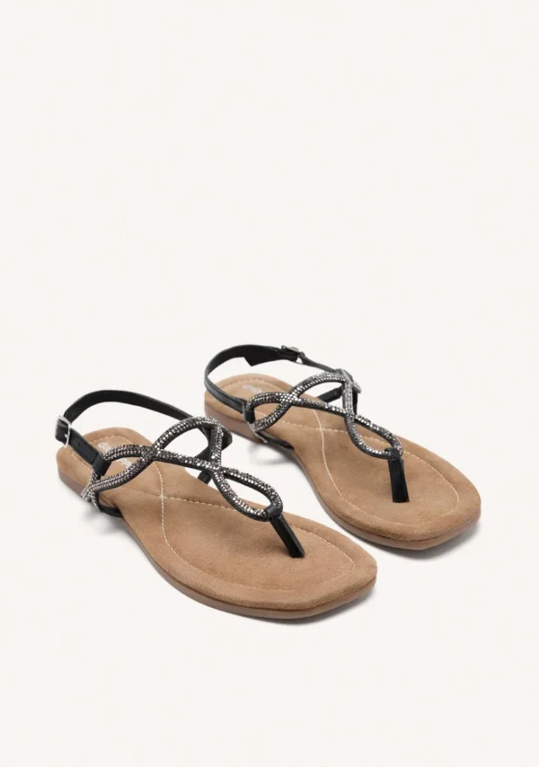 Sandali Kingfield in pelle con perline di Gioseppo