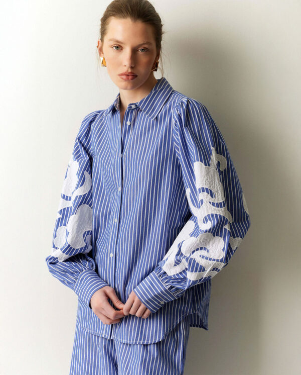 Camicia a righe ricamati di BSB