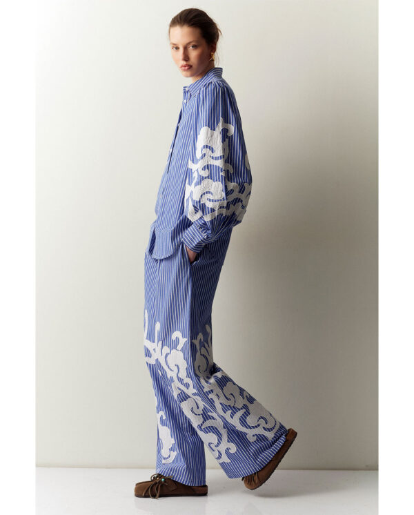 Pantaloni a righe ricamati di BSB