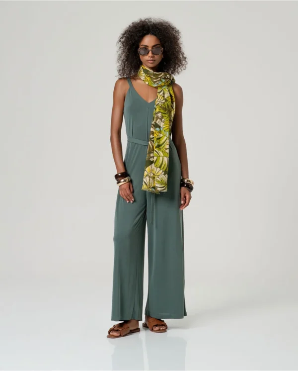 Tuta lunga con spalline